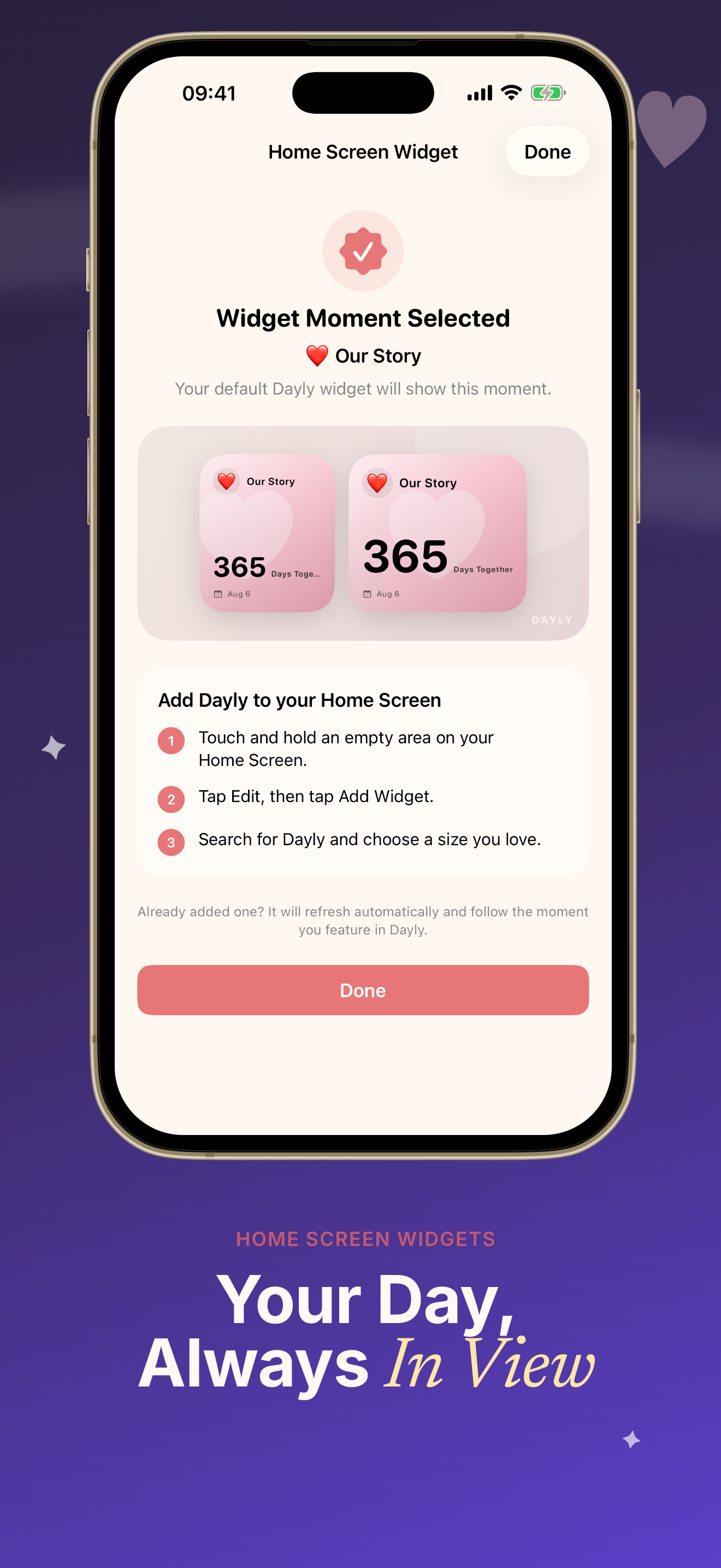 Dayly D-Day Countdown app screenshot 5