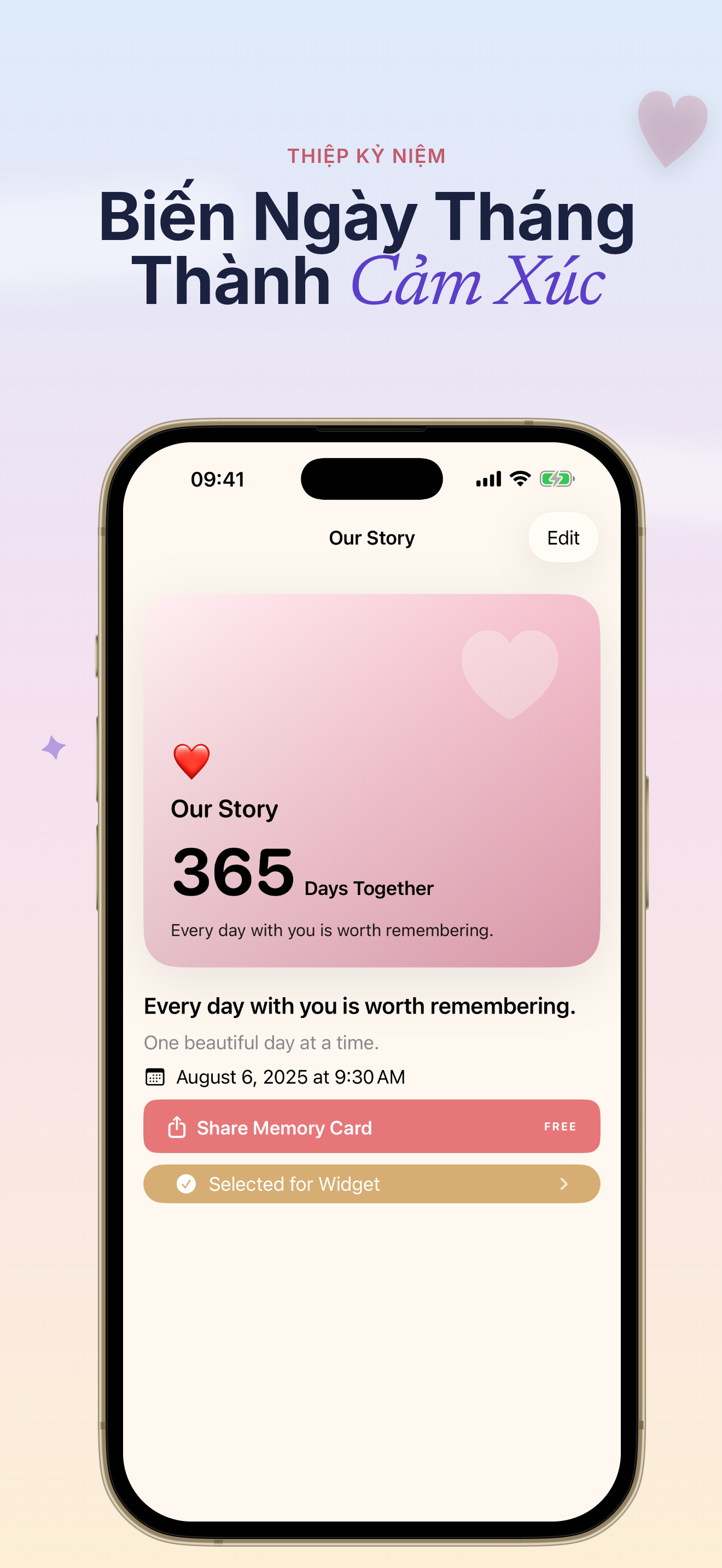 Ảnh chụp màn hình app Dayly đếm ngược D-Day 4
